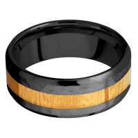 Zirconium + Hammer , Polish Finish