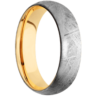 Meteorite + None Finish + 10K Yellow Gold