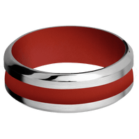 Titanium + Satin , Polish Finish + Red Apple