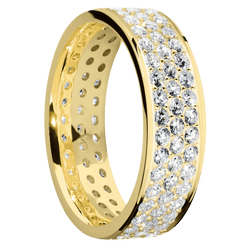 14K Yellow Gold + Polish Finish