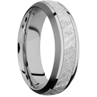 14K White Gold + Polish , Sand Finish