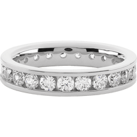 18K White Gold band with 23 Round Lab Grown Diamond having TCW-1.61