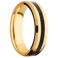 18K Yellow Gold + Hammer , Polish Finish