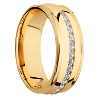 14K Yellow Gold + Polish , Polish Finish