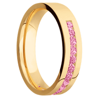 18K Yellow Gold + Polish Finish