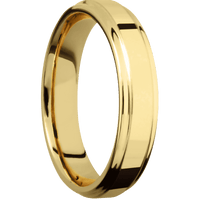 14K Yellow Gold + Polish , Polish Finish