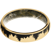 10K Yellow Gold + Satin Finish + King's Mountain