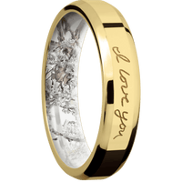 10K Yellow Gold + Polish , Polish Finish + King's Snow