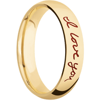 10K Yellow Gold + Polish Finish