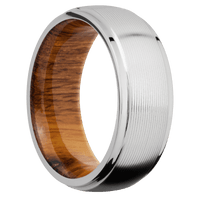 Cobalt Chrome + Machine , Polish Finish + Desert Iron Wood
