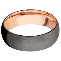 Tantalum Noir + Satin Finish + 14K Rose Gold
