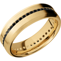 10K Yellow Gold + Satin , Satin Finish