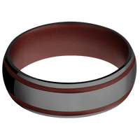 Zirconium + Polish Finish + Crimson