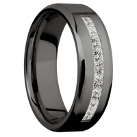Tantalum Noir + Bead , Polish Finish
