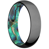 Zirconium + Polish Finish + Abalone