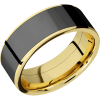 14K Yellow Gold + Polish Finish
