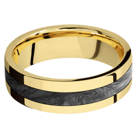 14K Yellow Gold + Polish Finish