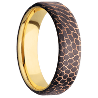 Superconductor Noir + Beadetched , Beadetched Finish + 18K Yellow Gold