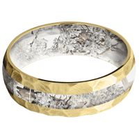 18K Yellow Gold + Rock Finish + King's Snow