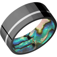 Zirconium + Polish , Polish Finish + Abalone