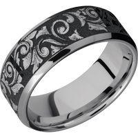 Tantalum + Polish , Polish Finish + 14K White Gold