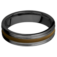 Zirconium + Hammer , Polish Finish