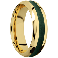 14K Yellow Gold + Polish , Polish Finish
