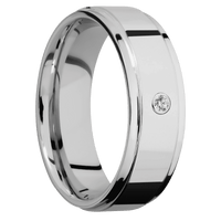 14K White Gold + Polish , Polish Finish
