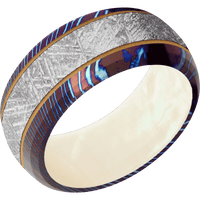 Titanium Damascus + Polish , Polish Finish + Freshwater Mother of Pearl