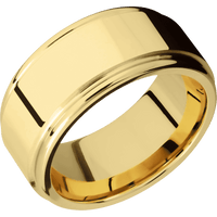 22K Yellow Gold + Polish , Polish Finish