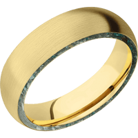 14K Yellow Gold + Satin Finish