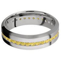 14K White Gold + Satin , Satin Finish