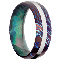 Titanium Damascus + Polish Finish + Black Mother of Pearl