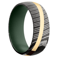 Damascus + Acid Finish + Highland Green