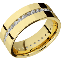 14K Yellow Gold + Polish Finish