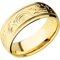 18K Yellow Gold + Polish Finish