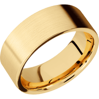 10K Yellow Gold + Satin Finish