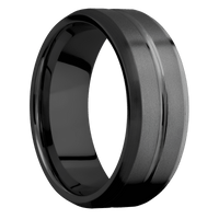 Zirconium + Polish , Bead Finish