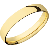 14K Yellow Gold + Polish Finish