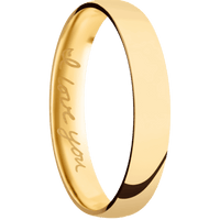 22K Yellow Gold + Polish Finish