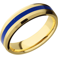 14K Yellow Gold + Satin , Polish Finish