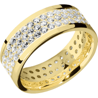 14K Yellow Gold + Polish Finish
