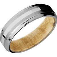 Titanium + Stone , Polish Finish + Boxelder Burl