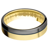 14K Yellow Gold + Anglesatin Finish
