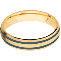 10K Yellow Gold + Satin Finish