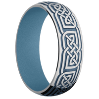 Titanium + Polish Finish + Polar Blue