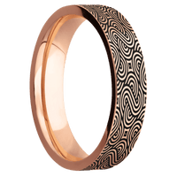 10K Rose Gold + Satin Finish
