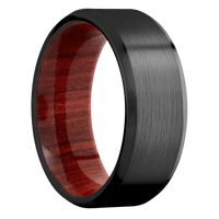Zirconium + Satin , Satin Finish + Red Heart
