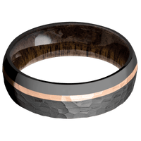 Zirconium + Hammer , Polish Finish + Walnut
