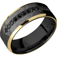 Zirconium + Hammer , Polish Finish